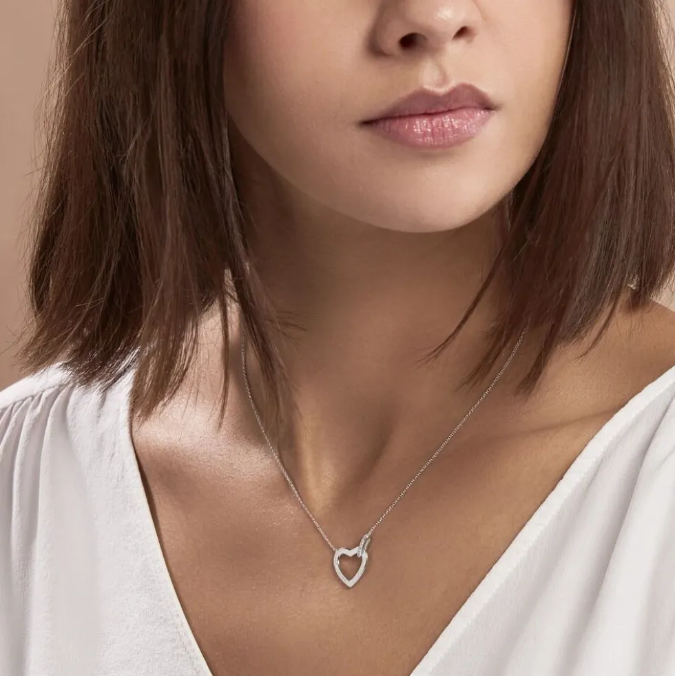 Collier Elanda Argent Blanc Oxyde De Zirconium