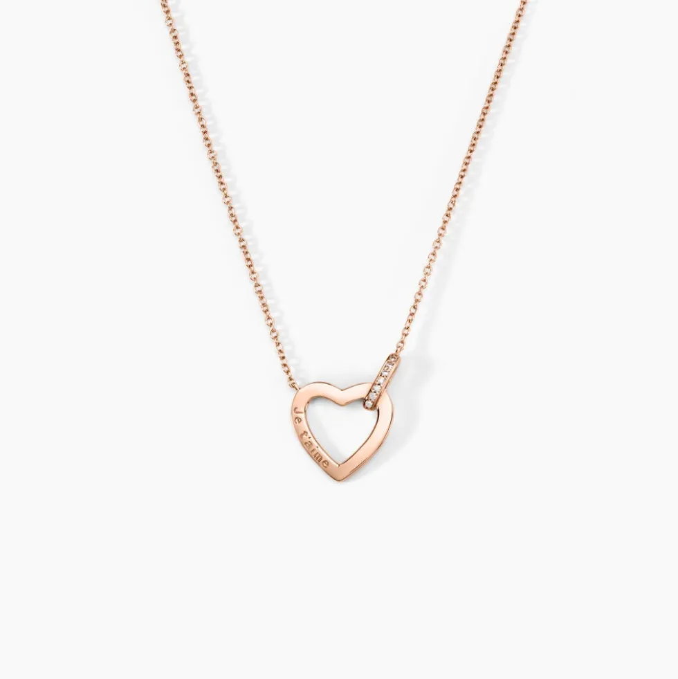Collier Elanda Argent Rose Oxyde De Zirconium