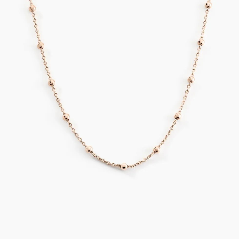 Collier Elea Argent Rose