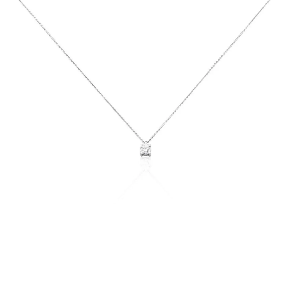 Collier Elfa Or Blanc Diamant