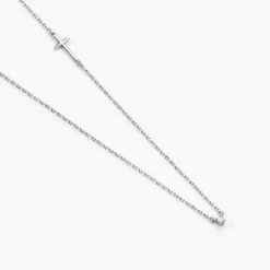 Collier Eloa Argent Blanc Oxyde De Zirconium