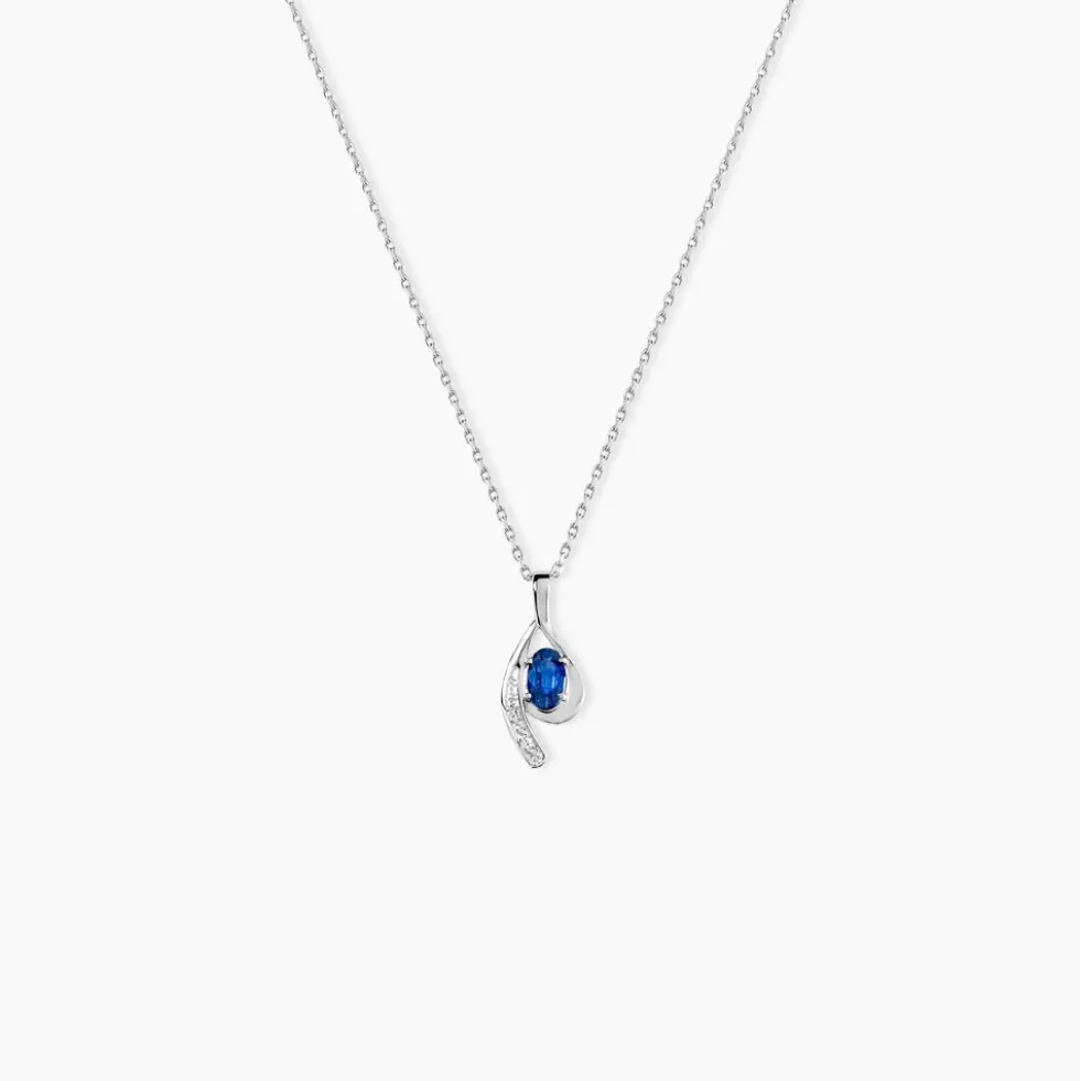 Collier Emotion Or Blanc Saphir Diamant
