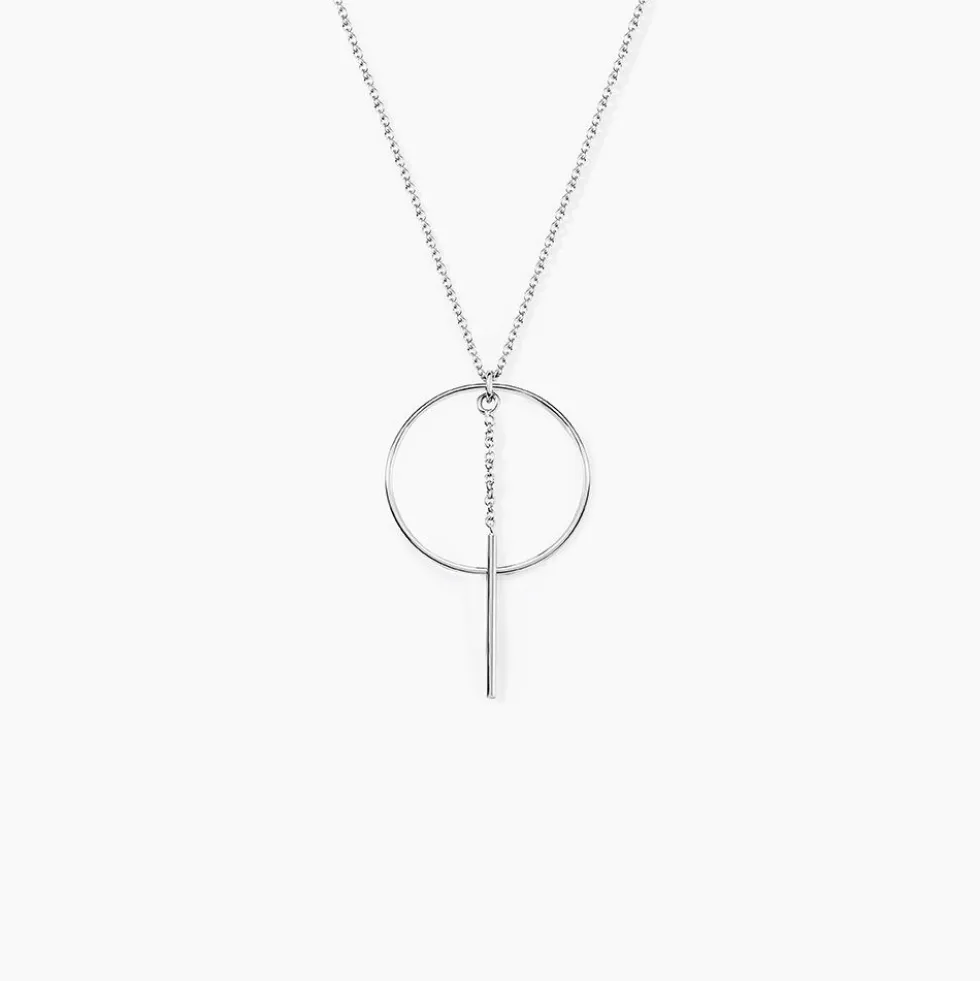 Collier Enissa Argent Blanc