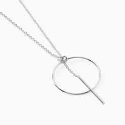 Collier Enissa Argent Blanc