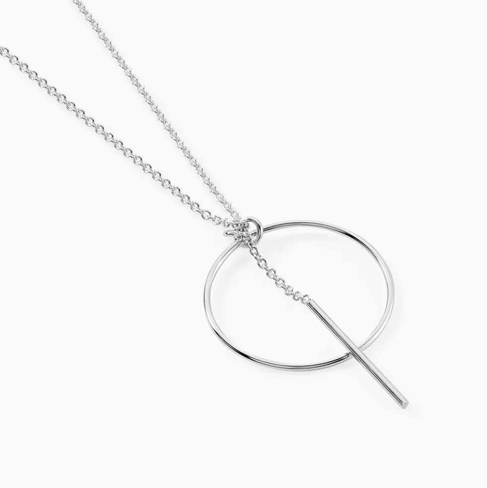 Collier Enissa Argent Blanc