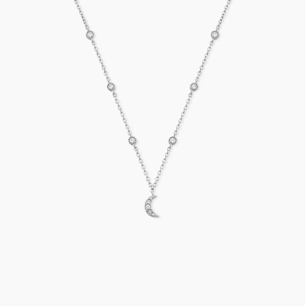 Collier Estrella Argent Blanc Oxyde De Zirconium