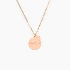 Collier Eternelle Argent Rose