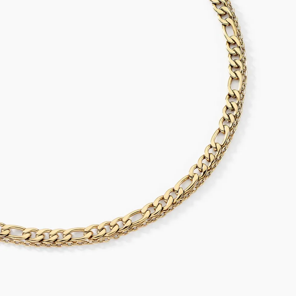 Collier Eva Acier Jaune