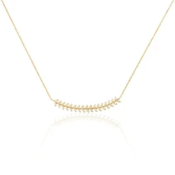 Collier Fabrizia Plaqué Or Jaune Oxyde De Zirconium
