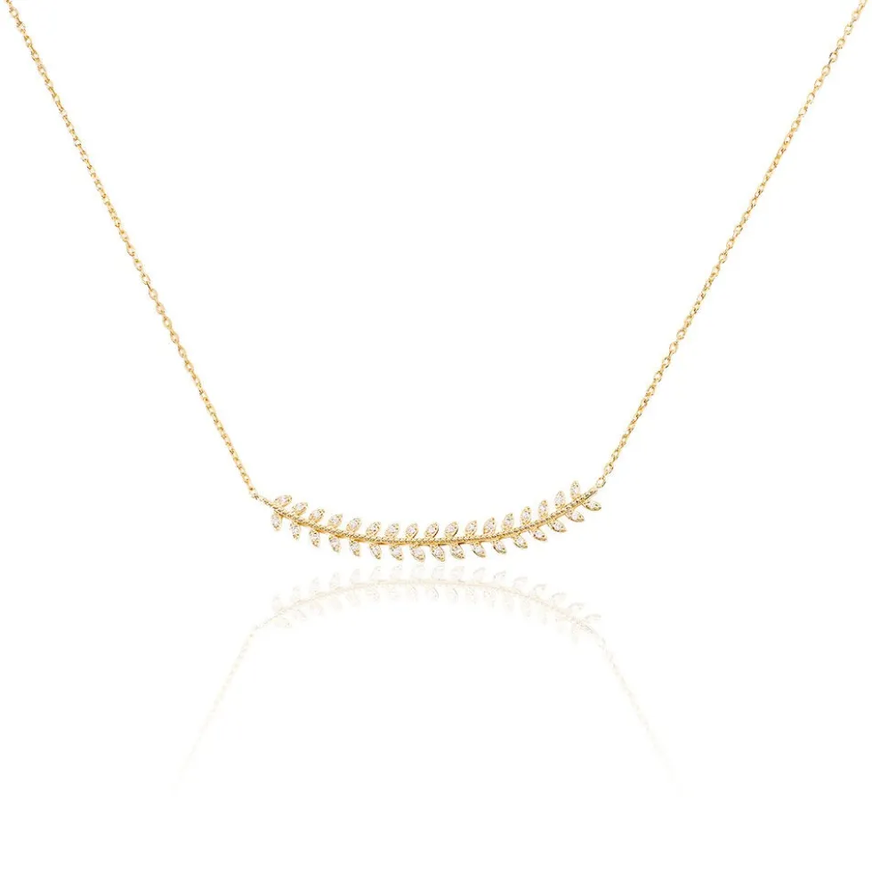 Collier Fabrizia Plaqué Or Jaune Oxyde De Zirconium