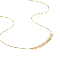 Collier Fabrizia Plaqué Or Jaune Oxyde De Zirconium