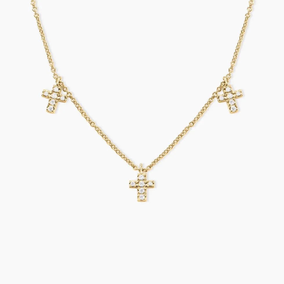 Collier Fatos Plaqué Or Jaune Oxyde De Zirconium