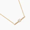 Collier Fergie Plaqué Or Jaune Oxyde De Zirconium