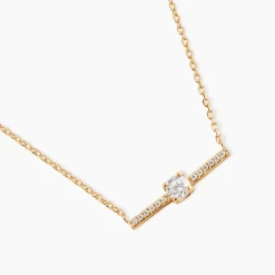 Collier Fergie Plaqué Or Jaune Oxyde De Zirconium