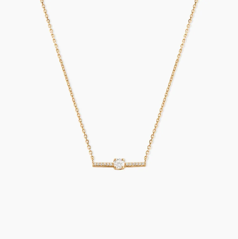 Collier Fergie Plaqué Or Jaune Oxyde De Zirconium