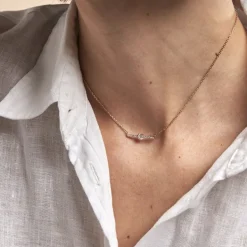 Collier Fergie Plaqué Or Jaune Oxyde De Zirconium