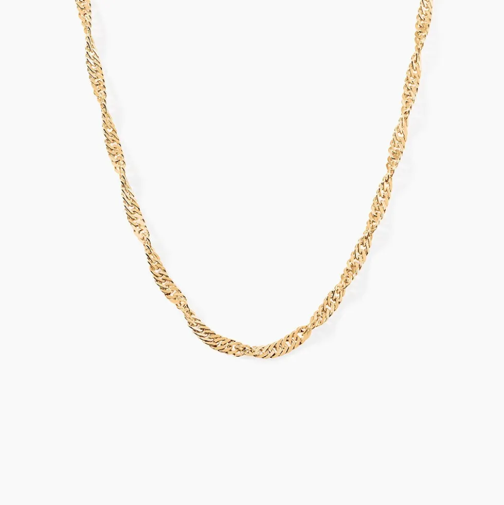 Collier Fern Plaqué Or