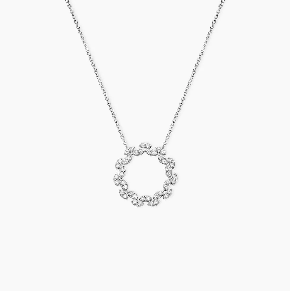 Collier Florange Argent Blanc Oxyde De Zirconium