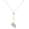 Collier Floranneae Or Jaune Strass