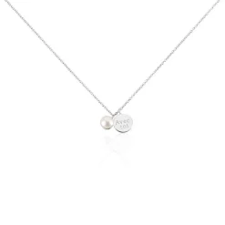 Collier Florenceau Argent Blanc Perle De Culture