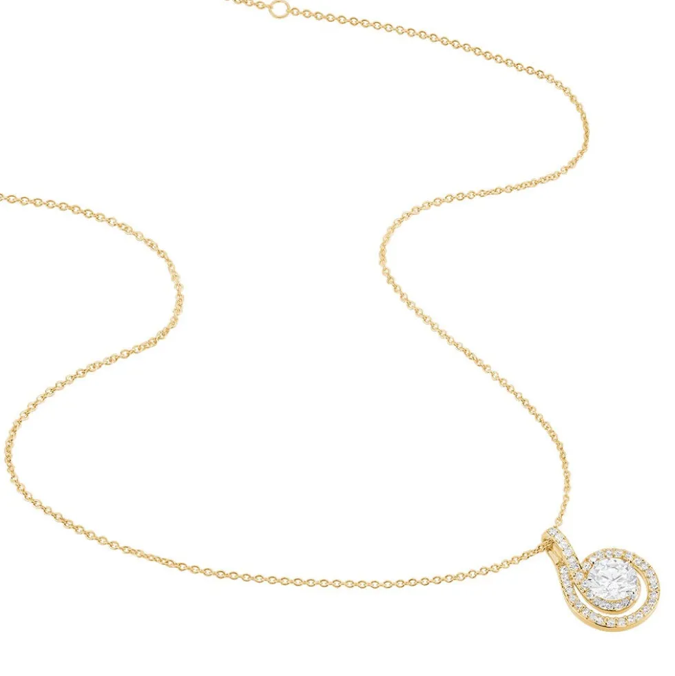 Collier Florentina Plaqué Or Jaune Oxyde De Zirconium