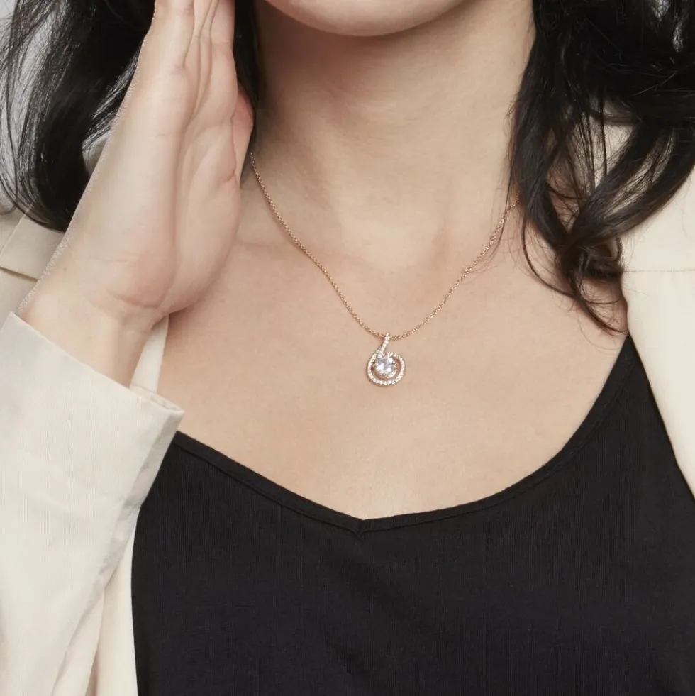 Collier Florentina Plaqué Or Jaune Oxyde De Zirconium