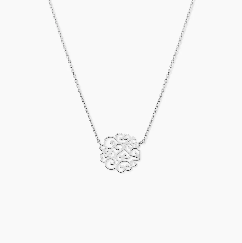 Collier Floride Argent Blanc