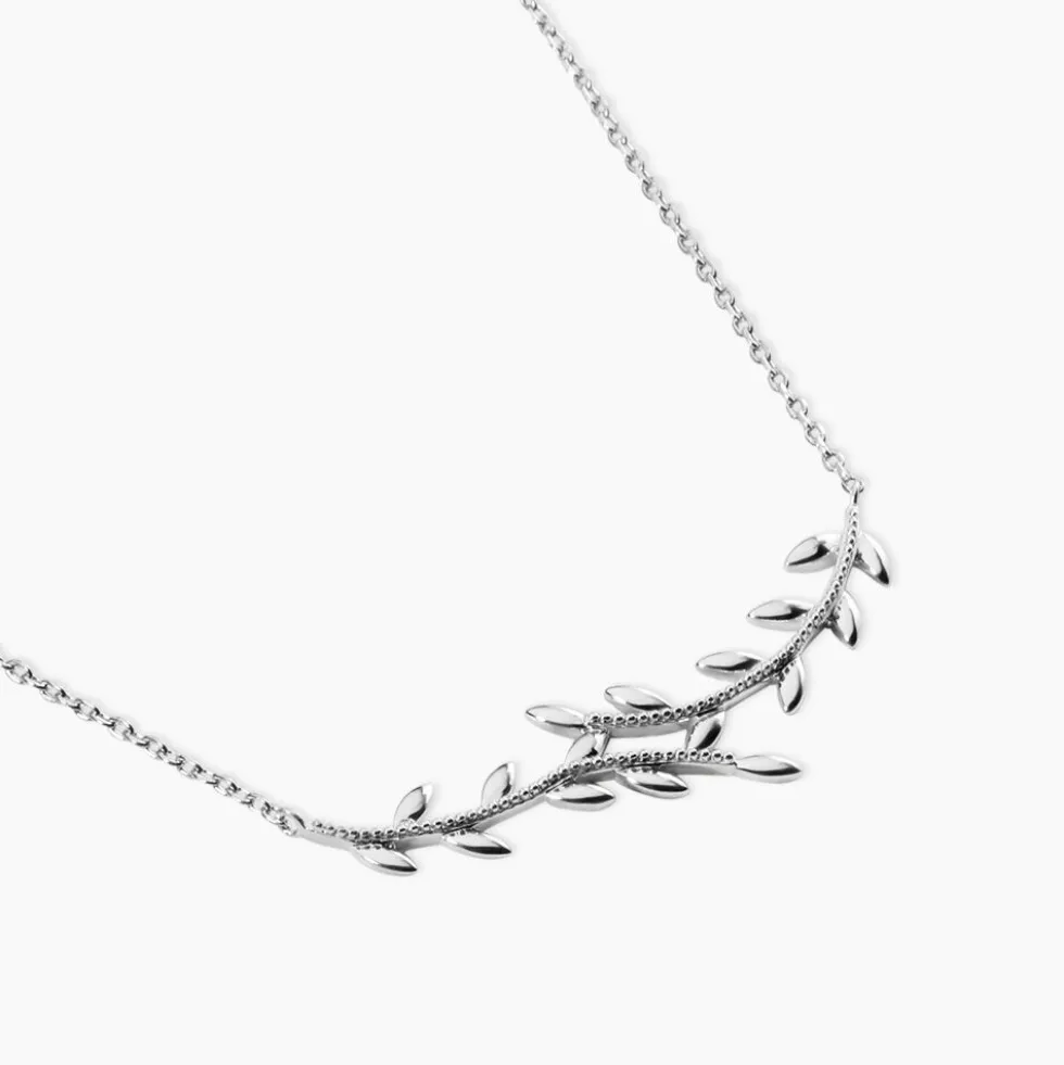 Collier Folia Argent Blanc