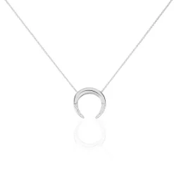 Collier Gemilina Argent Blanc Oxyde De Zirconium