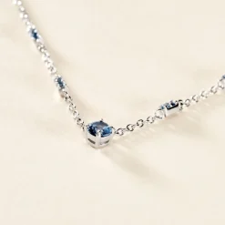 Collier Gemmie Argent Blanc Oxyde De Zirconium