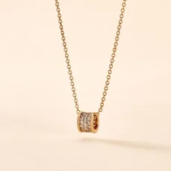 Collier Gia Plaqué Or Jaune Oxyde De Zirconium