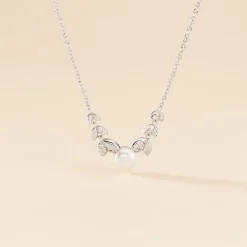 Collier Giambattista Argent Blanc Perle De Culture Oxyde De Zirconium