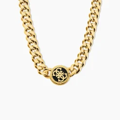 Collier Guess 4G Icon Acier Jaune