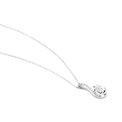Collier Gwennoal Or Blanc Oxyde