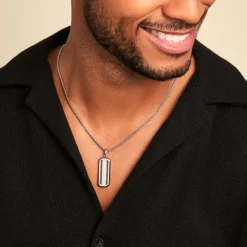 Collier Halden Acier Blanc