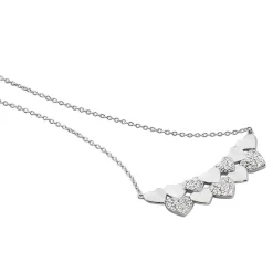 Collier Haylee Argent Blanc Oxyde De Zirconium