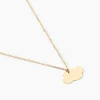 Collier Helenia Nuage Gravable Or Jaune