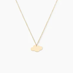 Collier Helenia Nuage Gravable Or Jaune