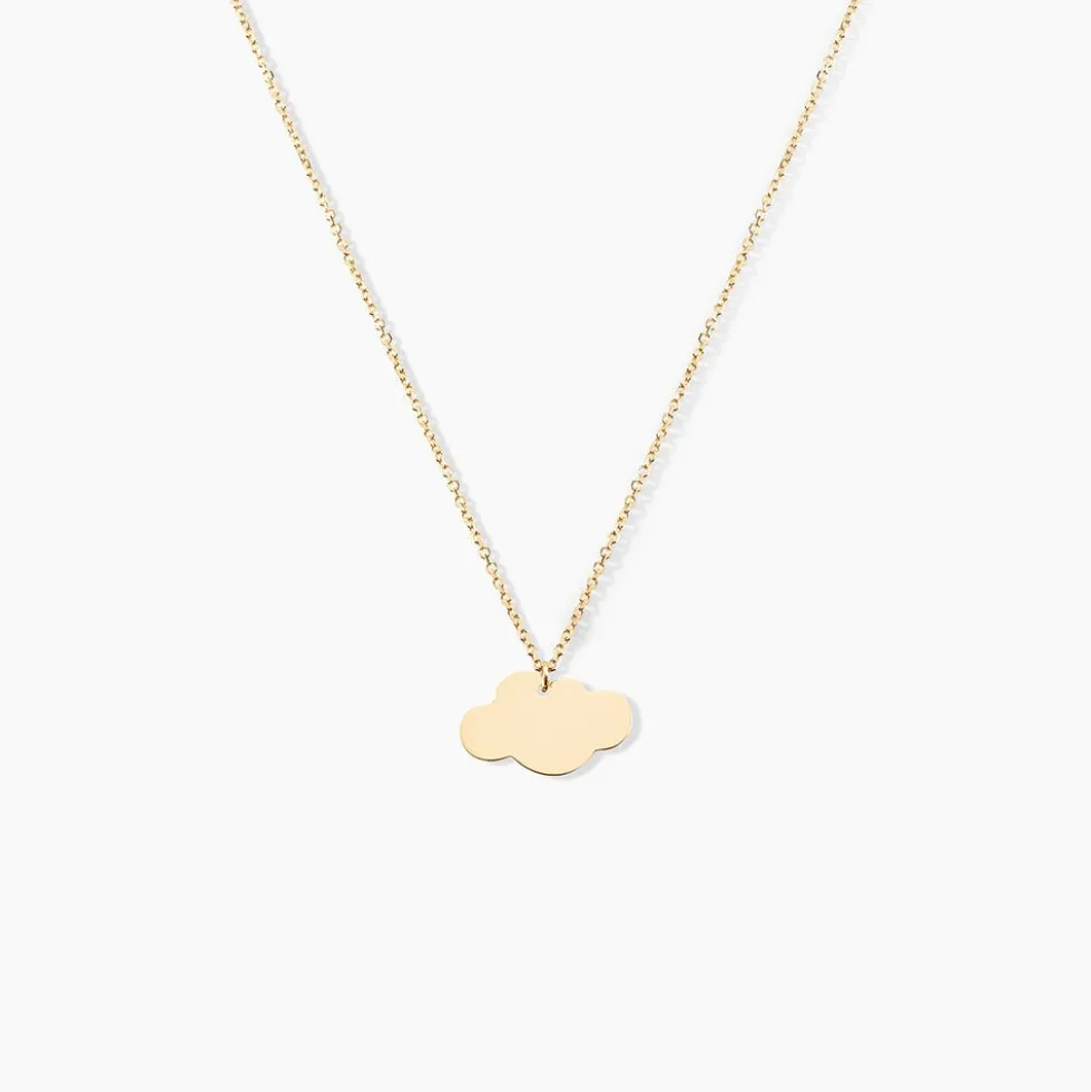 Collier Helenia Nuage Gravable Or Jaune