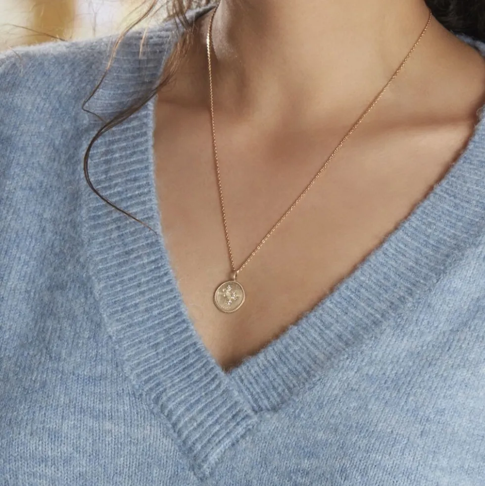 Collier Iago Plaqué Or Oxydes De Zirconium