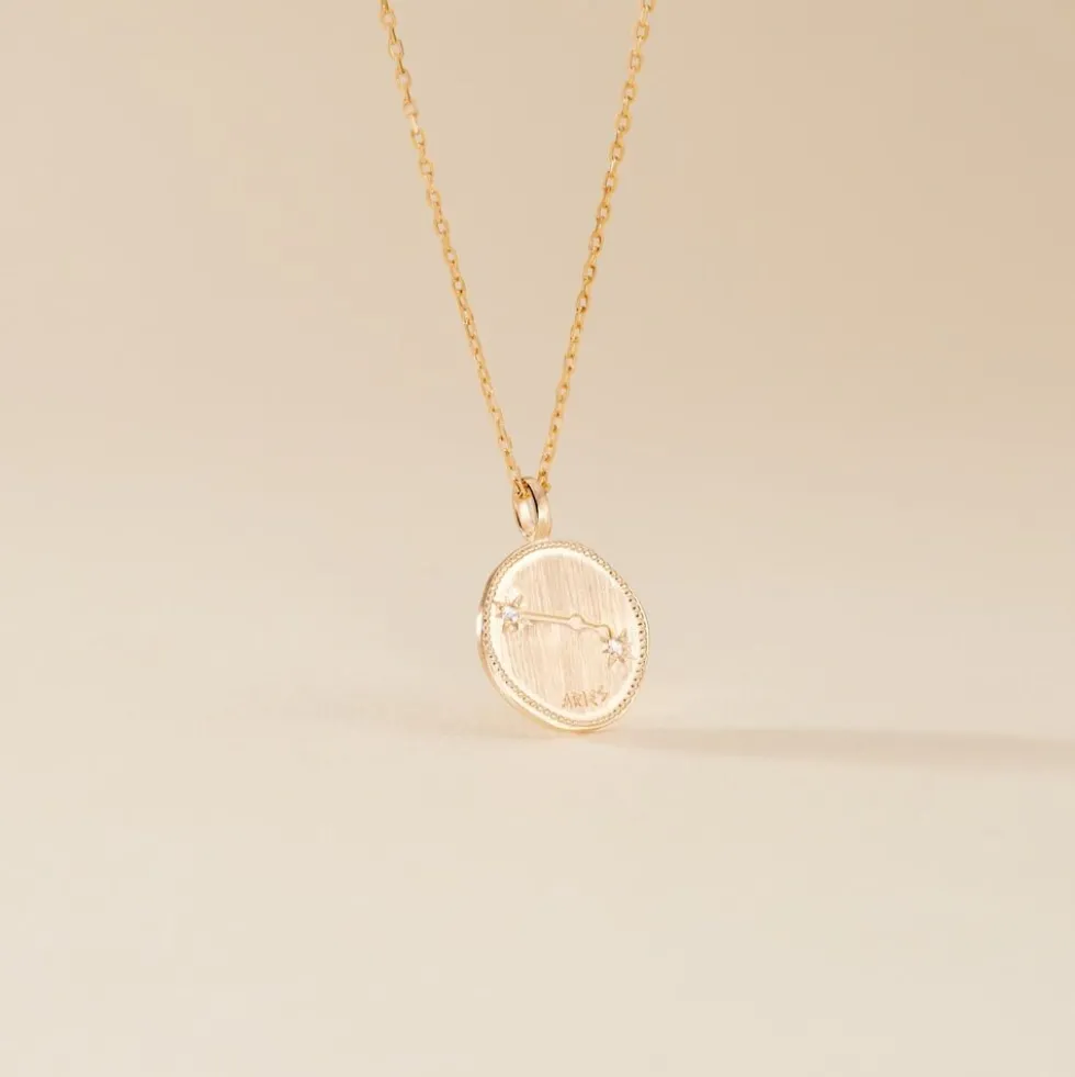 Collier Iago Plaqué Or Oxydes De Zirconium