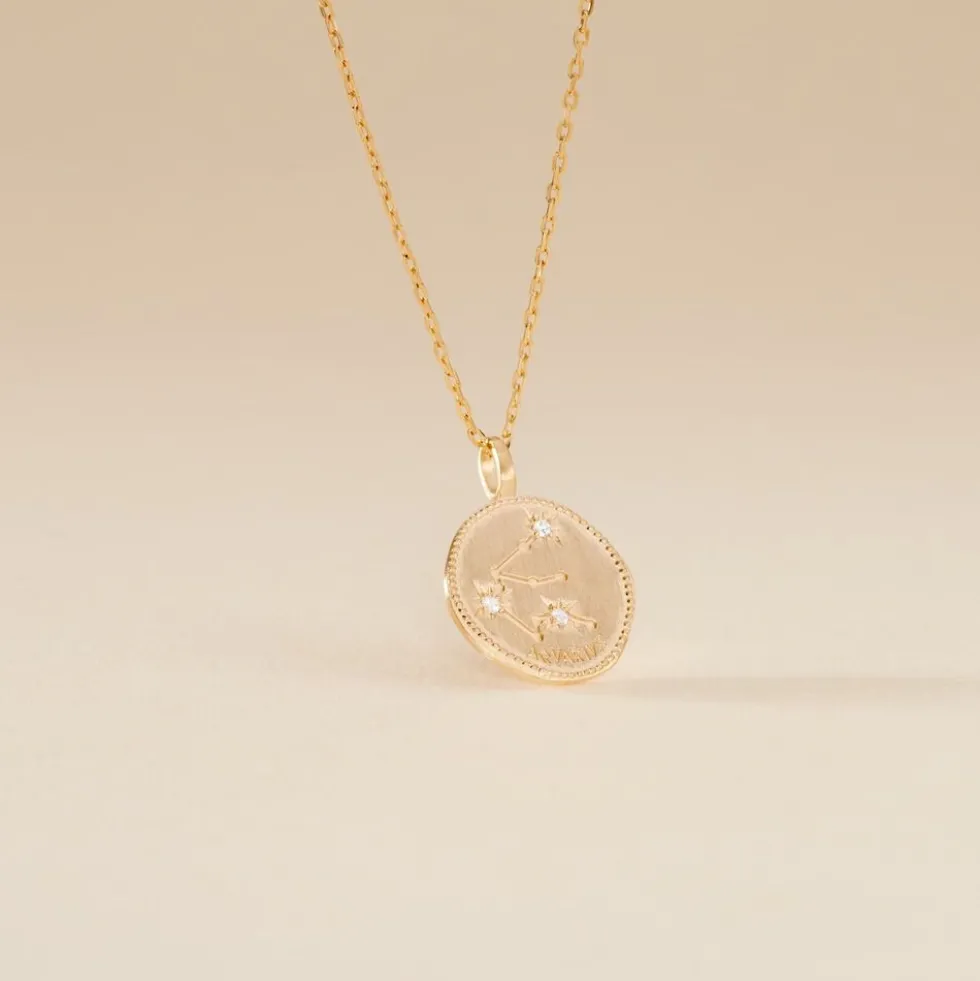 Collier Iago Plaqué Or Oxydes De Zirconium