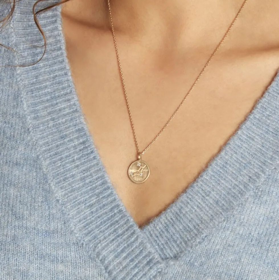 Collier Iago Plaqué Or Oxydes De Zirconium