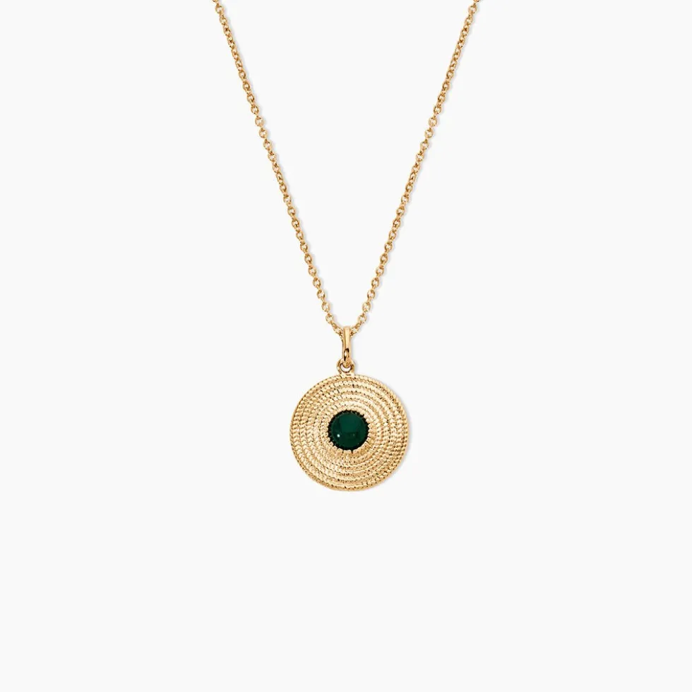 Collier Ilia Plaqué Or Jaune Verre