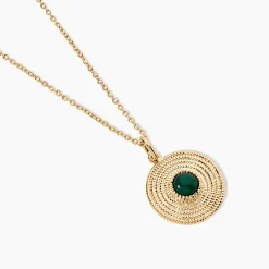 Collier Ilia Plaqué Or Jaune Verre