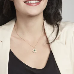 Collier Ilia Plaqué Or Jaune Verre