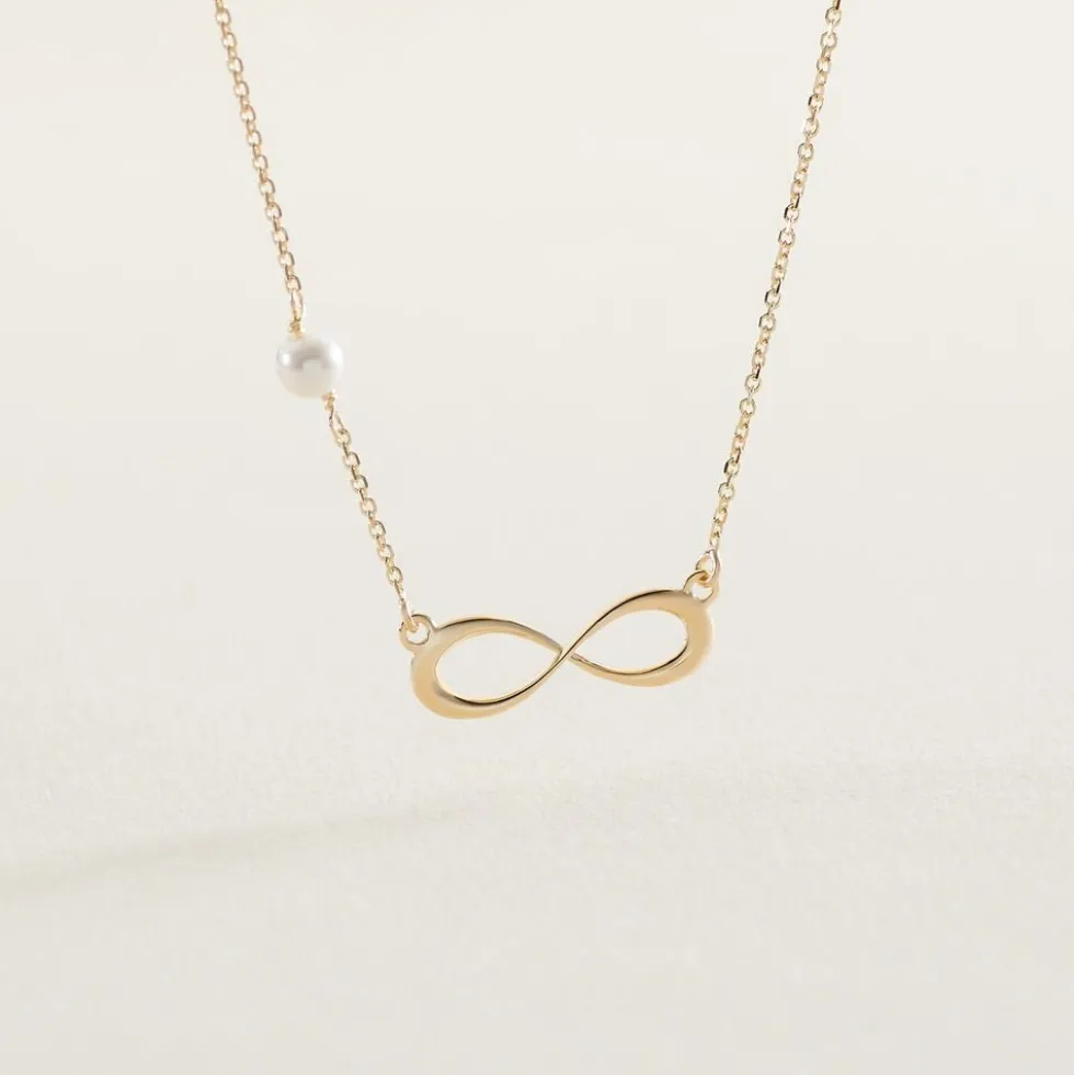 Collier Illenia Or Jaune Perle De Culture