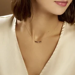 Collier Ilvia Or Rose Diamant