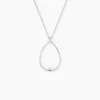 Collier Inez Argent Blanc Oxyde De Zirconium