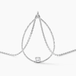 Collier Inez Argent Blanc Oxyde De Zirconium